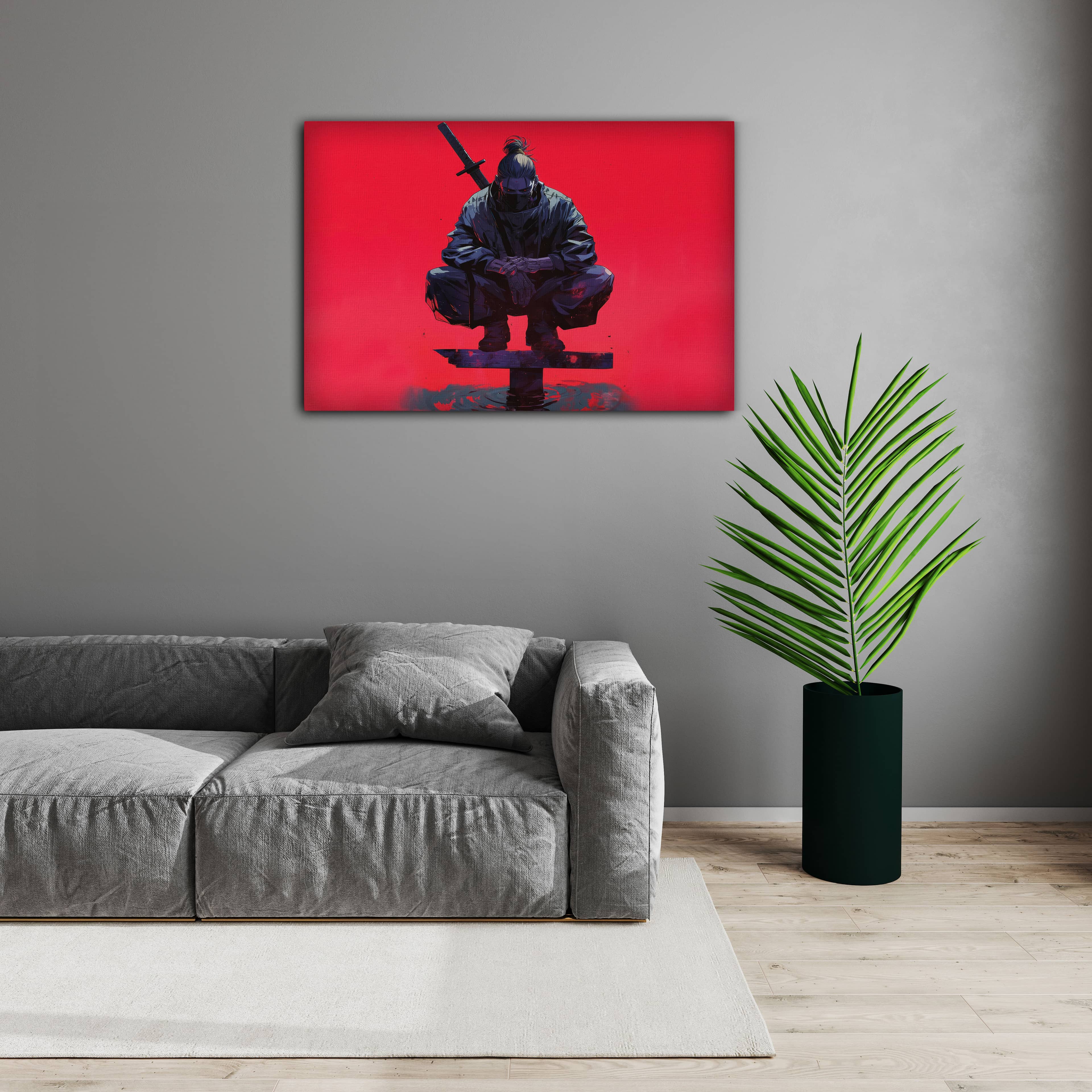 Ninja Dijital Sanat Kanvas Tablo